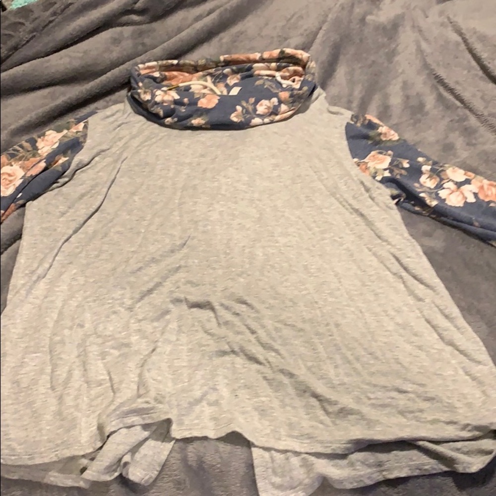Cowl neck tunic